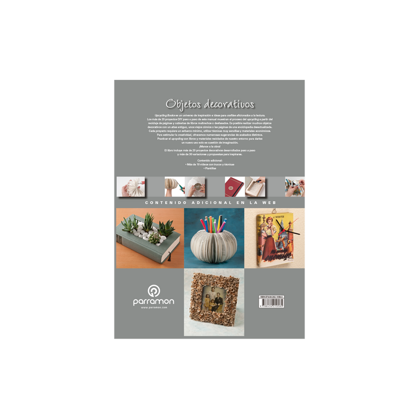 OBJETOS DECORATIVOS - UPCYCLING BOOKS