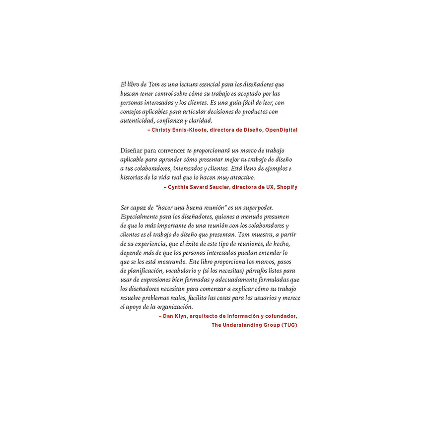DISEÑAR PARA CONVENCER. Principios y estrategias para presentar ideas y ganar aliados.